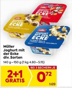 Billa Müller Joghurt mit der Ecke Angebot
