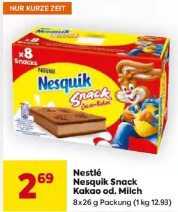 Billa Nestlé Nesquik Snack Kakao od. Milch Angebot