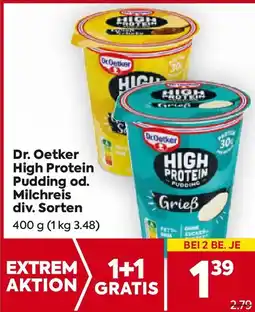 Billa Dr. oetker high protein pudding od. milchreis Angebot