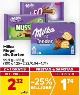 Billa Milka Riegel Angebot