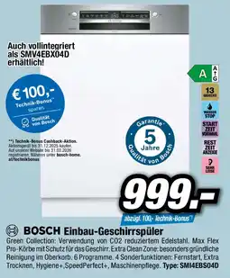 Red Zac BOSCH Einbau-Geschirrspüler Angebot