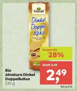 ADEG Bio Alnatura Dinkel Doppelkekse Angebot