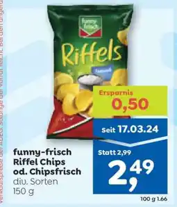 ADEG funny-frisch Riffel Chips od. Chipsfrisch Angebot