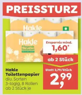 ADEG Hakle Toilettenpapier Angebot