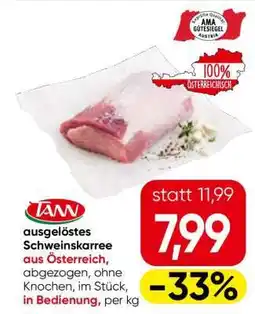 Eurospar ausgelöstes Schweinskarree aus Österreich Angebot