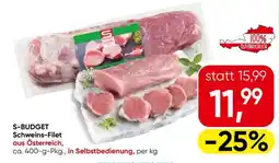 Eurospar S-BUDGET Schweins-Filet Angebot