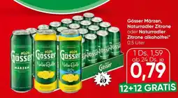 Eurospar Gösser Märzen, Naturradler Zitrone oder Naturradler Zitrone alkoholfrei Angebot