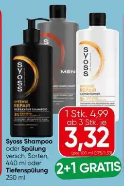 Eurospar Syoss Shampoo oder Spülung Angebot