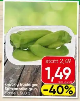 Eurospar Spitzpaprika grün Angebot
