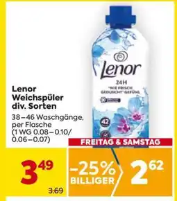 Billa Lenor Weichspüler div. Sorten Angebot