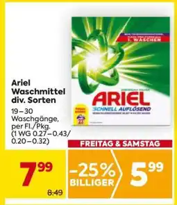 Billa Ariel Waschmittel div. Sorten Angebot
