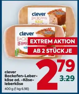 Billa clever Backofen-Leberkäse od. -Käseleberkäse Angebot