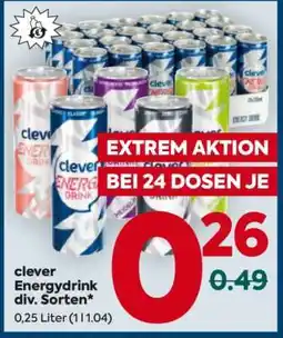 Billa clever Energydrink div. Sorten Angebot