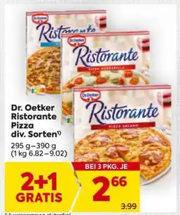 Billa Dr. Oetker Ristorante Pizza div. Sorten Angebot