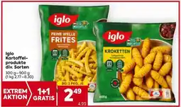 Billa Iglo Kartoffelprodukte div. Sorten Angebot