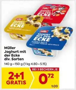 Billa Müller Joghurt mit der Ecke div. Sorten Angebot