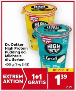 Billa Dr. Oetker High Protein Pudding od. Milchreis div. Sorten Angebot