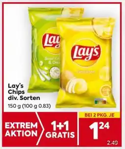 Billa Lay’s Chips div. Sorten Angebot