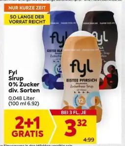Billa Fyl Sirup 0% Zucker div. Sorten Angebot