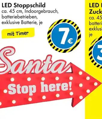 TEDi LED Stoppschild Angebot