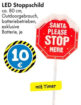 TEDi LED Stoppschild Angebot
