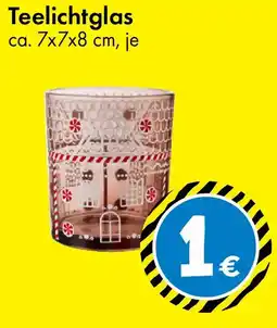 TEDi Teelichtglas Angebot