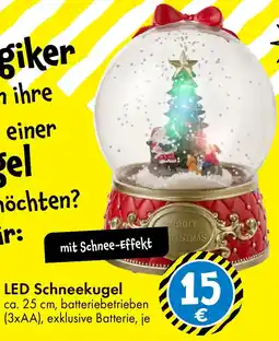TEDi LED Schneekugel Angebot