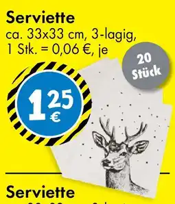 TEDi Serviette Angebot