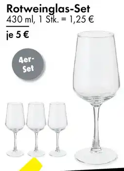 TEDi Rotweinglas-Set Angebot