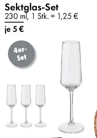 TEDi Sektglas-Set Angebot