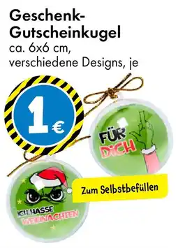 TEDi Geschenk- Gutscheinkugel Angebot