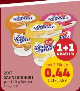 PENNY Zott sahnejoghurt Angebot