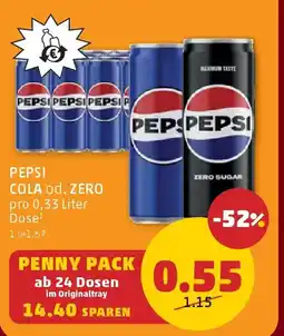 PENNY Pepsi cola od. zero Angebot