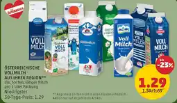 PENNY Österreichische vollmilch aus ihrer region Angebot