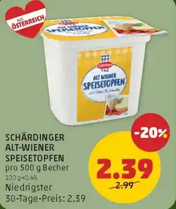 PENNY Schärdinger alt-wiener speisetopfen Angebot