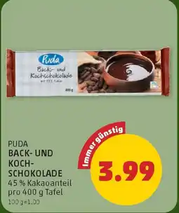 PENNY Puda Back und Kochschokolade Angebot
