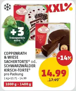 PENNY Coppenrath & wiese sachertorte od. schwarzwälder kirschtorte Angebot