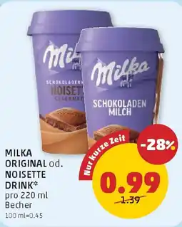 PENNY Milka original od. noisette drink Angebot