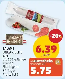 PENNY Salami ungarische art Angebot