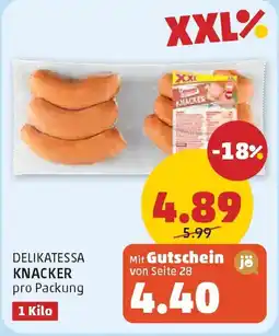PENNY Delikatessa knacker Angebot