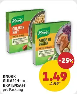 PENNY Knorr gulasch- od. bratensaft Angebot