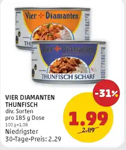 PENNY Vier diamanten thunfisch Angebot