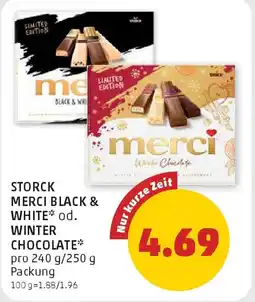 PENNY Storck merci black & white od. winter chocolate Angebot