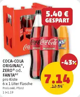 PENNY Coca-cola original, zero od. fanta Angebot