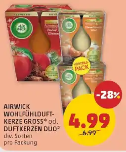 PENNY Airwick wohlfühlduft kerze gross od. duftkerzen Angebot