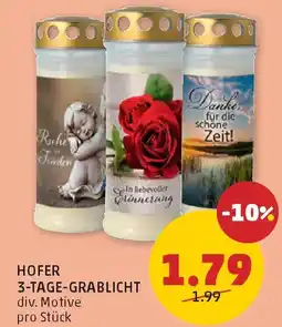 PENNY Hofer 3-tage-grablicht Angebot