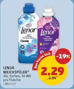 PENNY Lenor weichspüler Angebot