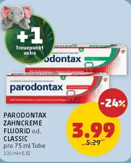 PENNY Parodontax zahncreme fluorid od. classic Angebot