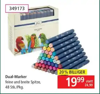 Dual-marker feine und breite spitze