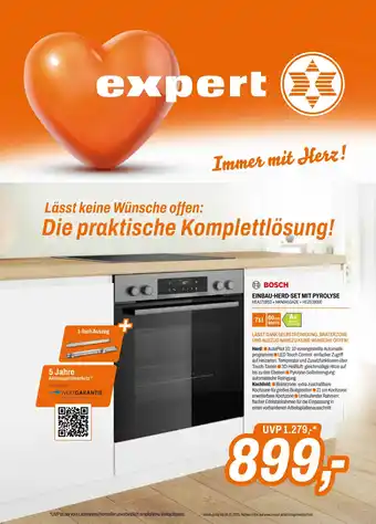 Expert Einbau-herd-set mit pyrolyse Angebot
